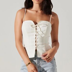 Kylian Lace Up Top